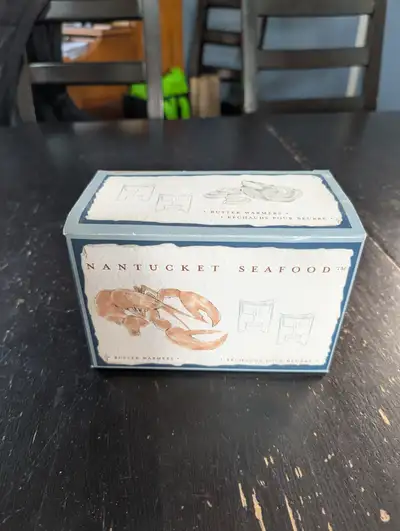 Nantucket Seafood Butter Warmers - NEW in Box, Never Used, View more