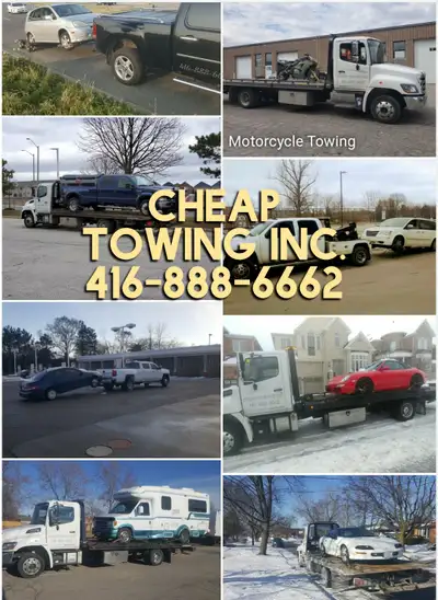 CHEAP TOWING MISSISSAUGA FLATBED TOW TRUCK BREAKDOWN TOW BOOST, View more