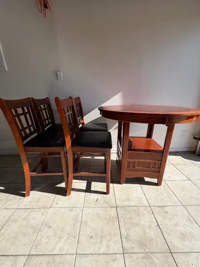 Round Pub Table and Chairs, View more