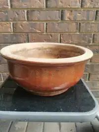 WIDE  and BIG Clay Pot,   7H x 13W, $30