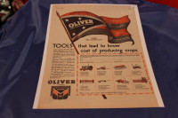 1930 Oliver Farm Equipment Tractor, Tools Original Ad