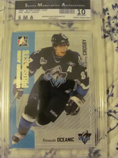 Sidney Crosby In The Game, Heroes and Prospects Rimouski Oceanic, Graded 10