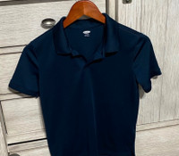Boys Short Sleeves Navy Blue Shirt Size 4T 
