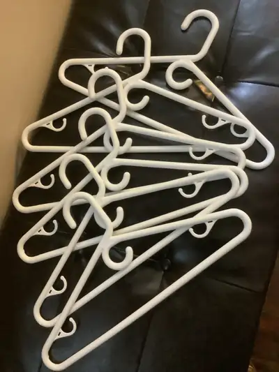White Heavy Duty Plastic Hangers, View more