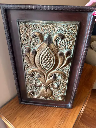 Decorative wall art piece - fleur-de-lis motif , View more
