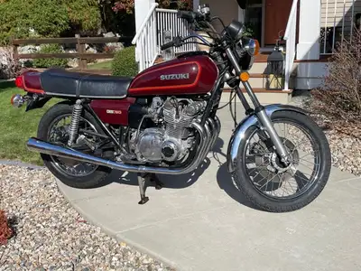 Awesome shape 1978 GS750. Stored for many years. This bike was went through last year and ridden wee...