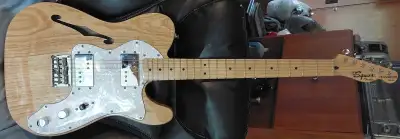 2015 Squier Vintage Modified '72 Thinline Telecaster. Like new. Gorgeous chambered ash body. Lightwe...