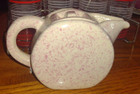 Midcentury Pink Slatter Tea Pot