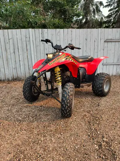 Good used atv, above average condition for its age. 250 cc 2 stroke oil injected (no oil changes) ch...