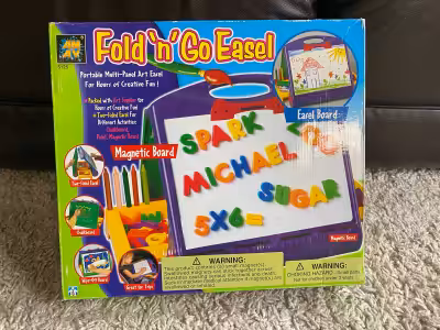 Fold N Go Easel Portable Multi-Panel Art Easel For Hours of Creative Fun !