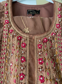 Embroidered Indian kameez (shalwar) with trousers