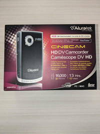 Cinecam by aluratek HD DVR camcorder new in box