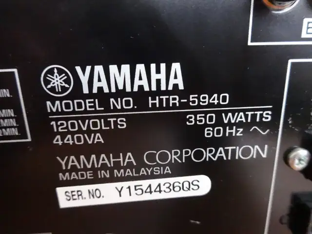 Yamaha HTR 5940/6.1 Channel/630Watt/Home Theater Receiver in Stereo Systems & Home Theatre in Markham / York Region - Image 11