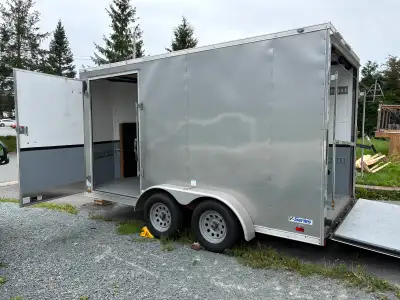 2021 Continental Cargo (Forest River) 7x14 Enclosed Trailer ✔️ 2 × 3,500 lb axles ✔️ 7' Interior Hei...