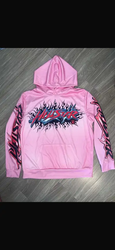  Brand New Hellstar Pink Graphic Hoodie , View more