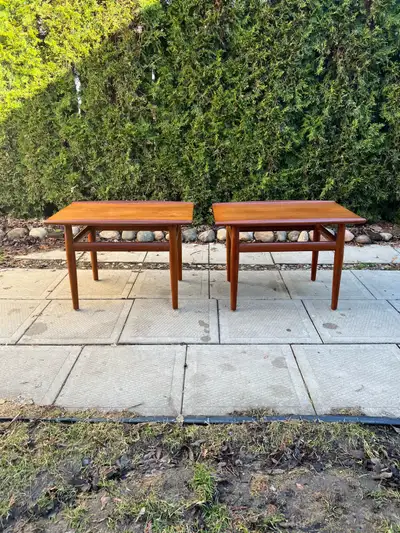 Danish MCM Teak Side Tables , View more