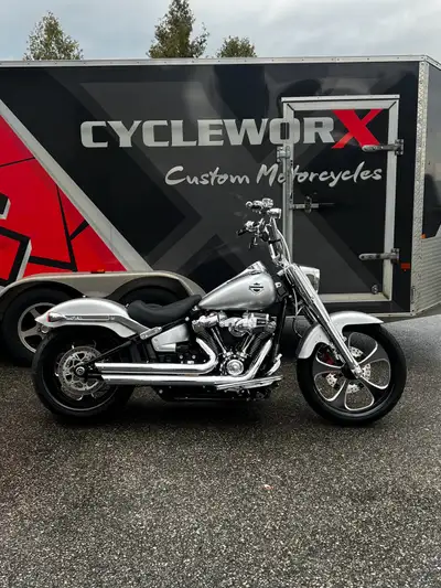 2022 Harley-Davidson Fatboy, a true icon of American motorcycle design with its bold styling and pow...