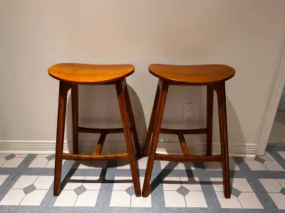 Bamboo Bar Stools - Pair, View more