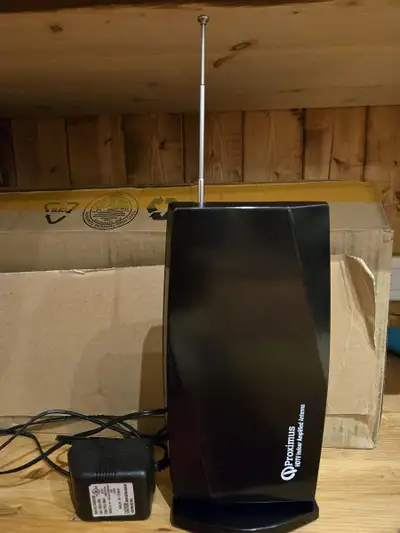 HDTV Antenna Proximus P16-41407 Black Indoor Amplified Antenna, View more