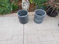 homemade planter pots x2