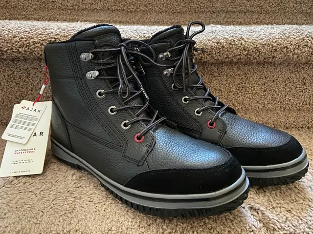 Brand New Men’s Pajar Leather Winter Boots in Men's Shoes in Calgary - Image 2