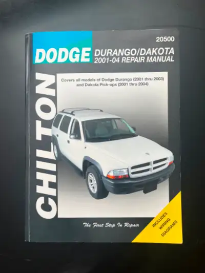 Manuel de réparation CHILTON Manuel d'instruction pour réparer et entretenir Dodge Durango ou Dakota...