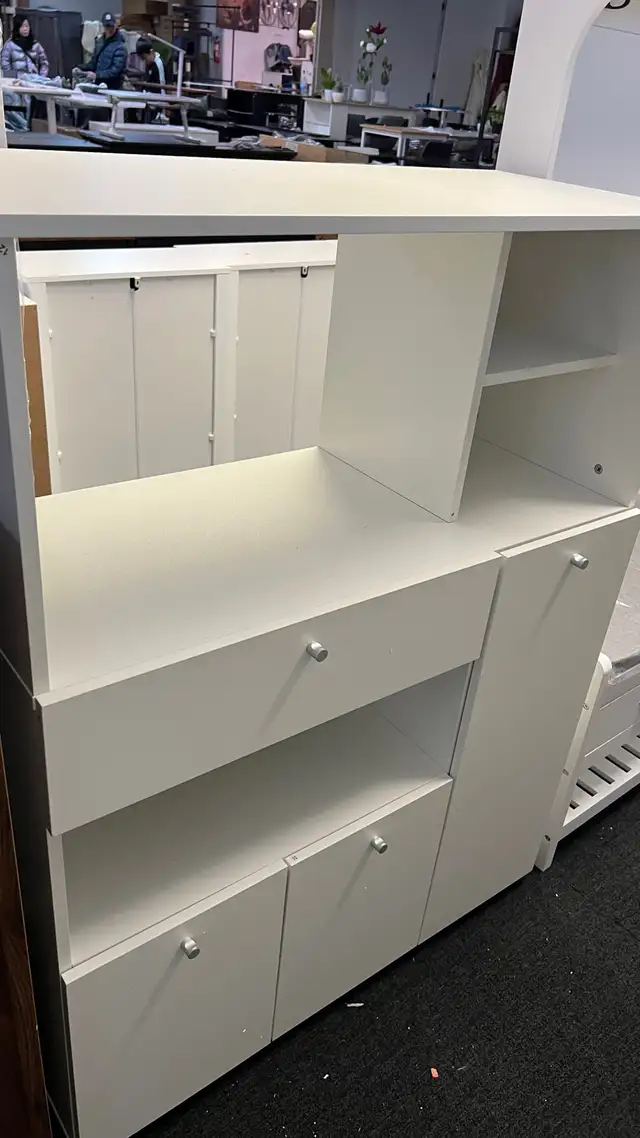 Compact Kitchen Pantry Cabinet Server Hutch Storage Buffet with  in Hutches & Display Cabinets in Markham / York Region - Image 2