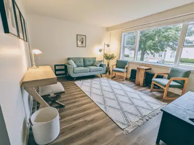 2 bed 1 bath furnished condo (util. & internet included)