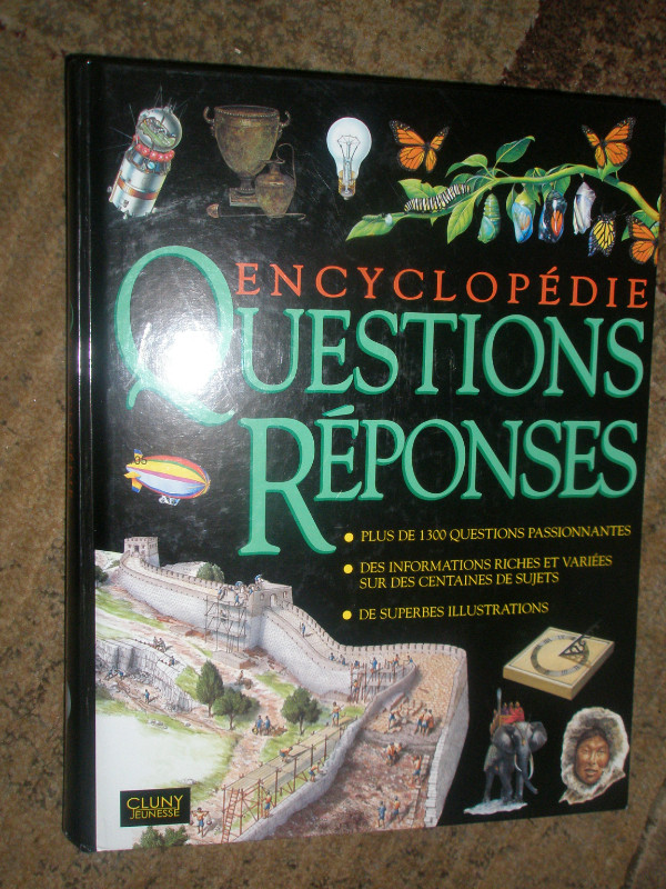 ENCYCLOPÉDIE 1300 questions et réponses,Cluny,304 pages,DEAL. dans Manuels  à Trois-Rivières
