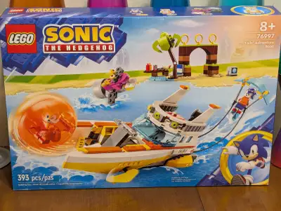LEGO. Sonic The Hedgehog. Kit #76997. Tails' Adventure Boat. Join Tails and Sonic for high-speed boa...