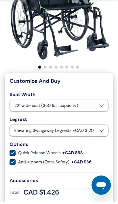 Ultra Light Wheelchair, View more