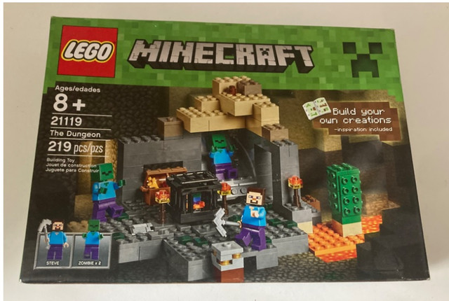 Lego Minecraft - 21119 The Dungeon - Never Opened in Toys & Games in City of Montréal