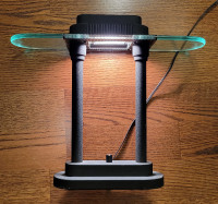 Halogen bankers style lamp