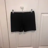 Black tight mini shorts 