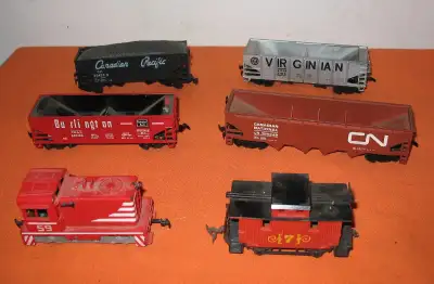 Rare HO Scale /Gauge Model Railroad Items - All as shown Yard Shuttle #59 & 5 Cars - Model Train. Al...