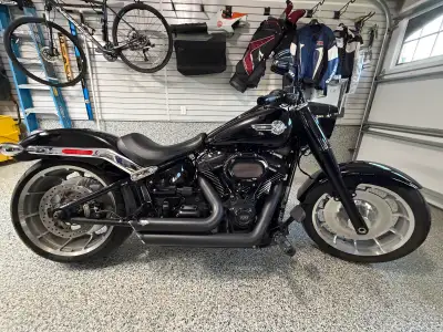 This 2022 Harley-Davidson Fat Boy has only 3,304 km and has been meticulously maintained since new f...