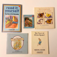 Vintage Lot of Childrens Books Peter Rabbit Elves Butterflies