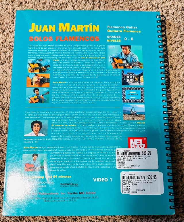Play Solo Flamenco Guitar with Juan Martín, Vol. 1 in Textbooks in Calgary - Image 2