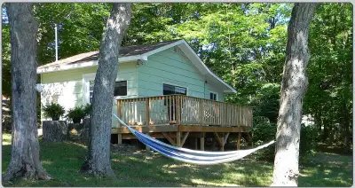 Enjoy the serenity of Mudge Bay with a great view and peace and quiet. Your private deck overlooks t...