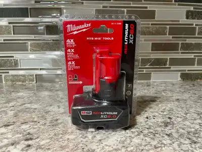 New Milwaukee M12 6AH XC6.0 Battery, View more