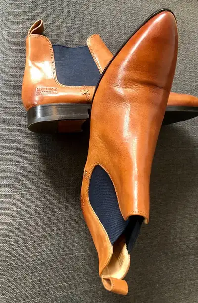 Melvin & Hamilton Tan Leather Chelsea Ankle Boots, View more