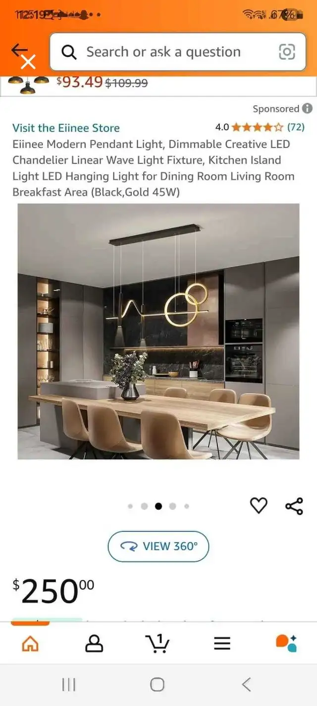 Eilinee LED Chandelier in Indoor Lighting & Fans in Kitchener / Waterloo - Image 4