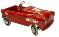 TRIANG "THISTLE"  DISTRICT FIRE CHIEF PEDAL CAR + ARMY JEEP