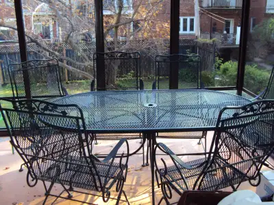 Set de patio en fer forgé, View more