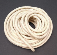 New braided white cotton rope 3/16 inch & 3/8 inch