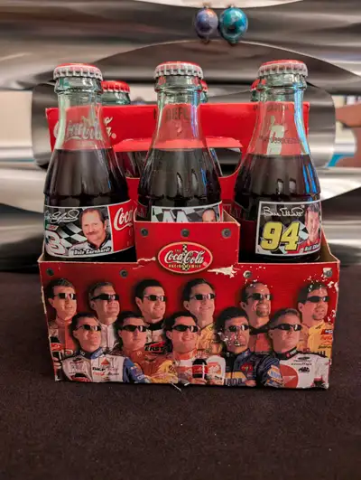 VINTAGE NASCAR COKE / COCA COLA BOTTLE SETS, View more