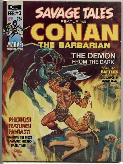 Savage Tales #3 (1974) Featuring Conan the Barbarian Marvel, View more