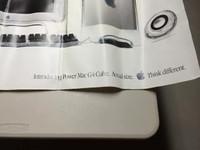 COLLECTOR'S ITEM - Apple G4 Cube Promotional Poster