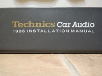 Technics Car Audio Binder Installation Manual Like New!