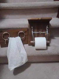 Bathroom TP and towel holders 